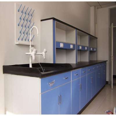 School laboratory University lab furniture working table work bench with sink